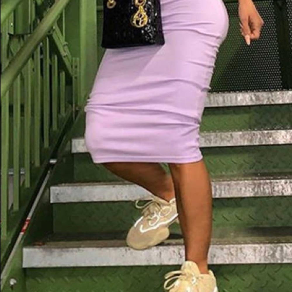 NWT RACEBACK MIDI DRESS✨LILAC - Picture 2 of 13